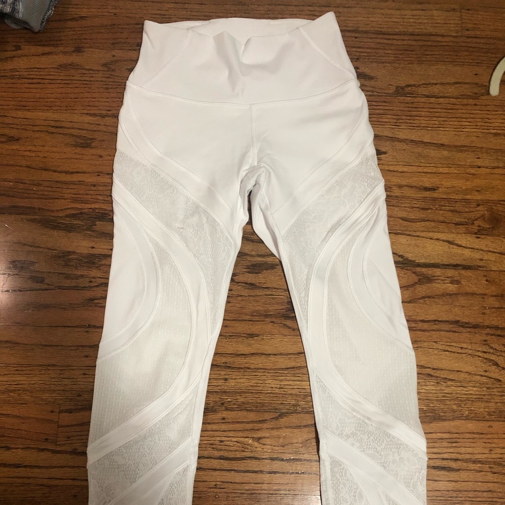White Lace Lulu Leggings